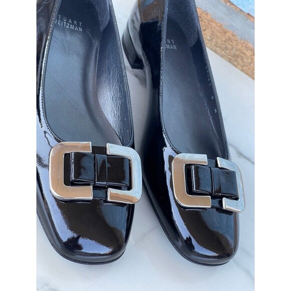 Stuart Weitzman buckled patent leather shoes size 8 - Picture 3 of 12